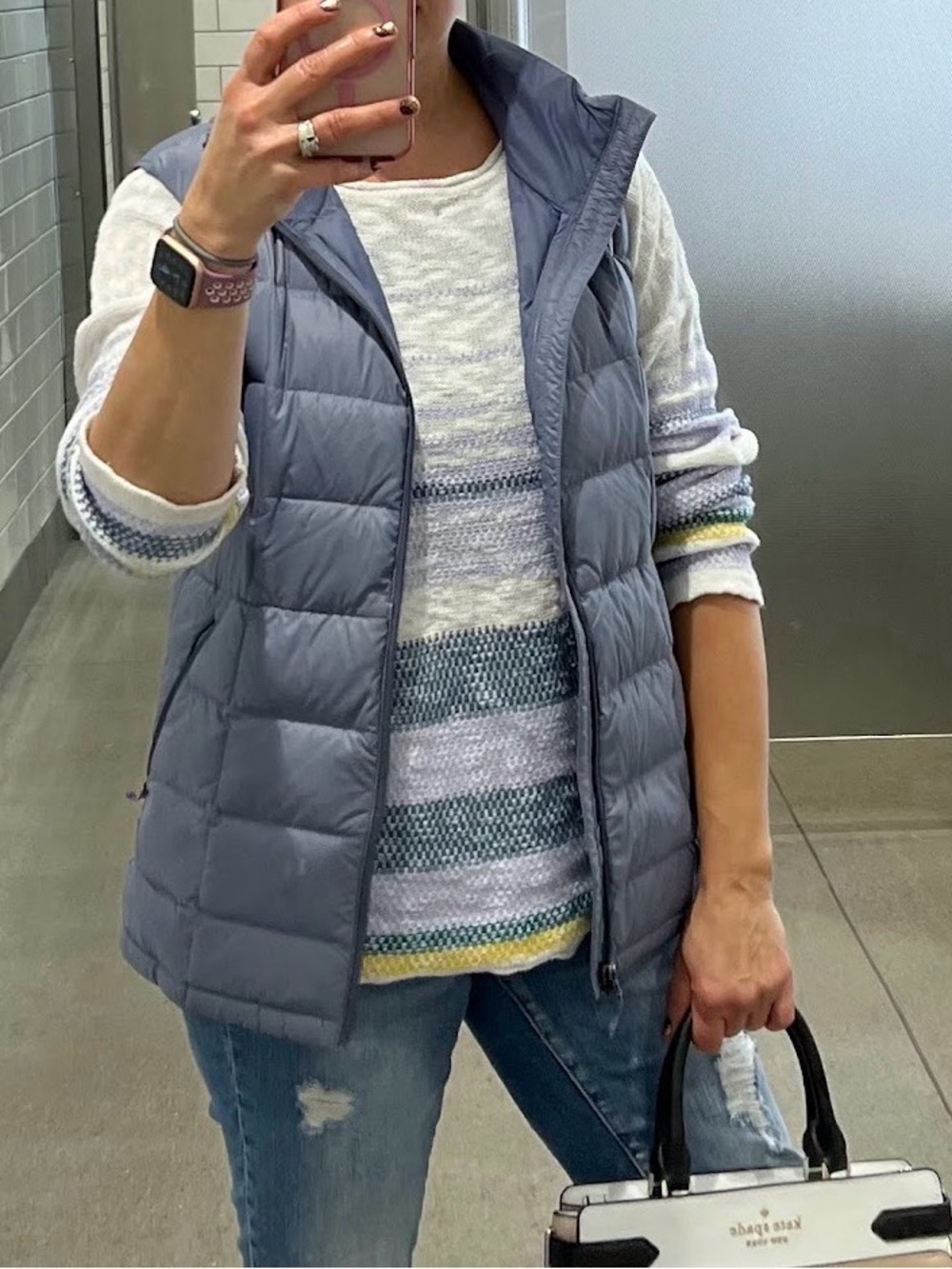 REI Co-op Lightweight Quilted Vest in Dusty Lavender
